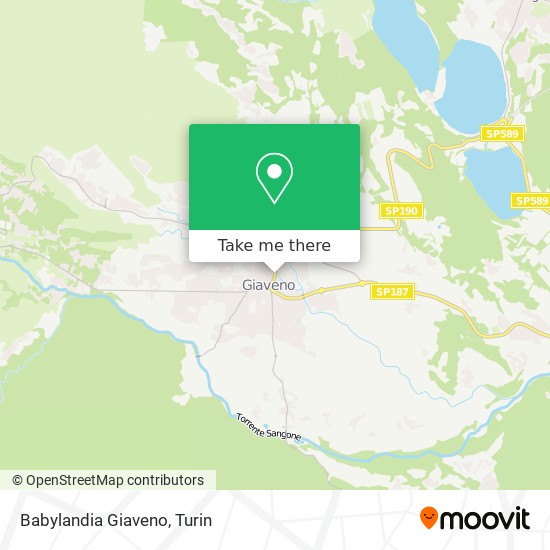 Babylandia Giaveno map