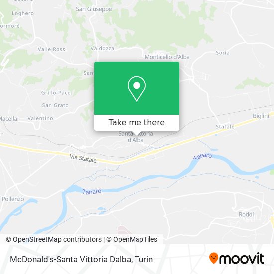 McDonald's-Santa Vittoria Dalba map