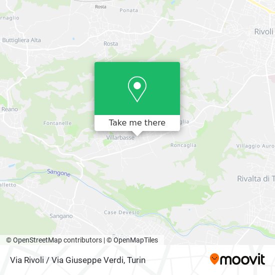 Via Rivoli / Via Giuseppe Verdi map