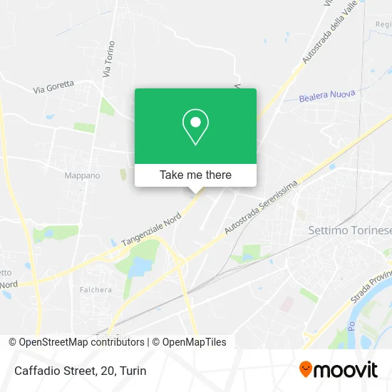 Caffadio Street, 20 map