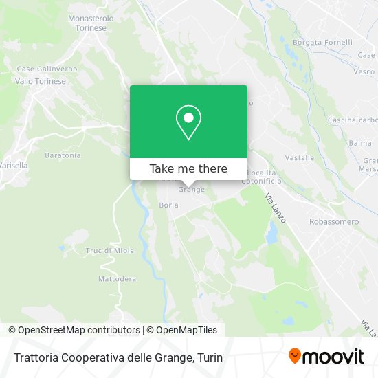 Trattoria Cooperativa delle Grange map