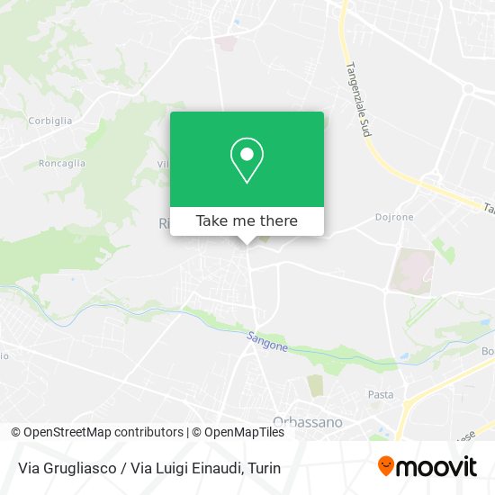 Via Grugliasco / Via Luigi Einaudi map