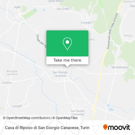Casa di Riposo di San Giorgio Canavese map