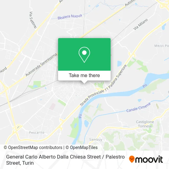 General Carlo Alberto Dalla Chiesa Street / Palestro Street map