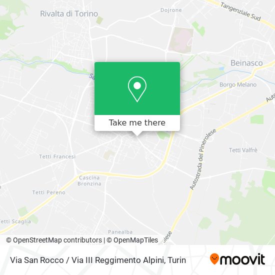 Via San Rocco / Via III Reggimento Alpini map
