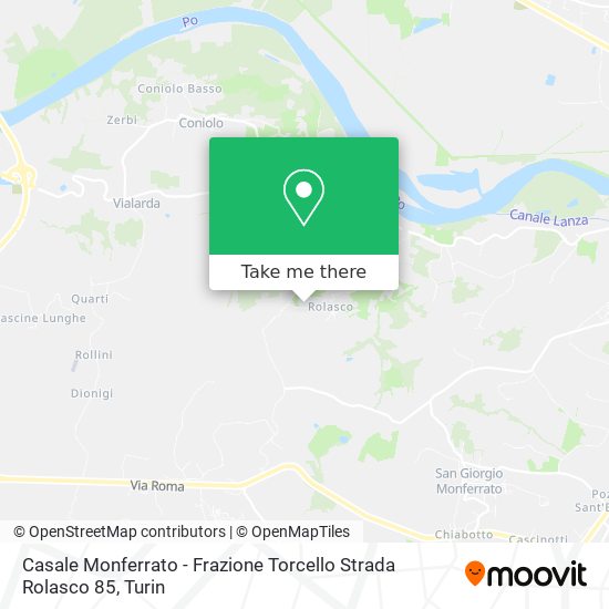 Casale Monferrato - Frazione Torcello Strada Rolasco 85 map