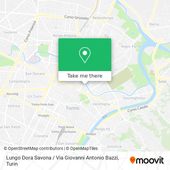 Lungo Dora Savona / Via Giovanni Antonio Bazzi map