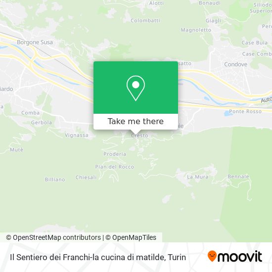 Il Sentiero dei Franchi-la cucina di matilde map