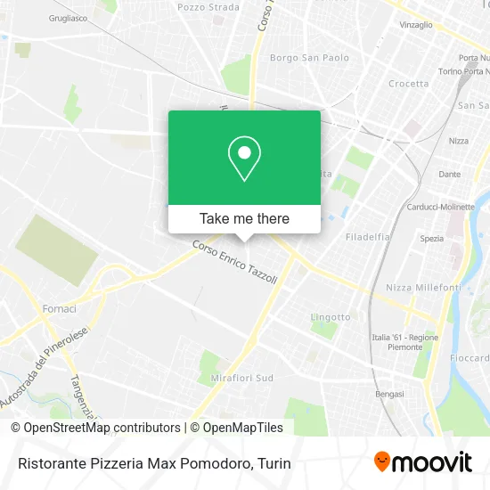 Ristorante Pizzeria Max Pomodoro map