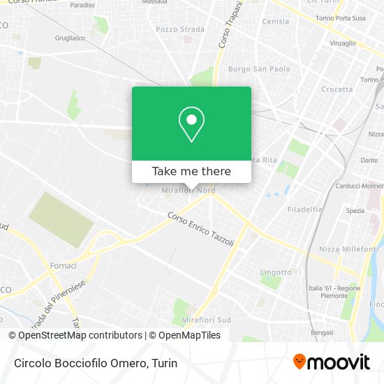 Circolo Bocciofilo Omero map