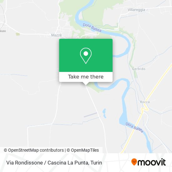 Via Rondissone / Cascina La Punta map