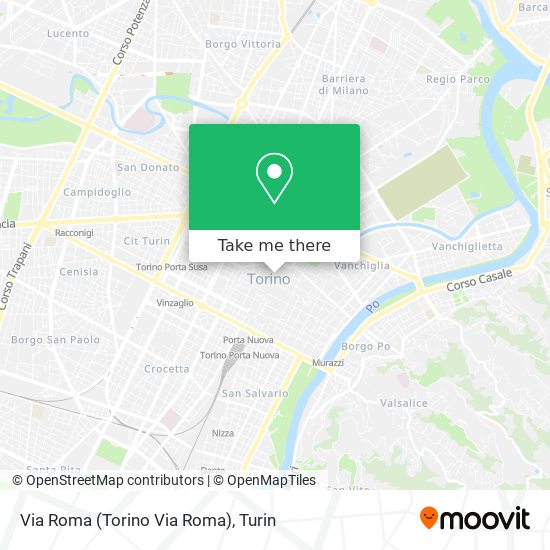 Via Roma (Torino Via Roma) map