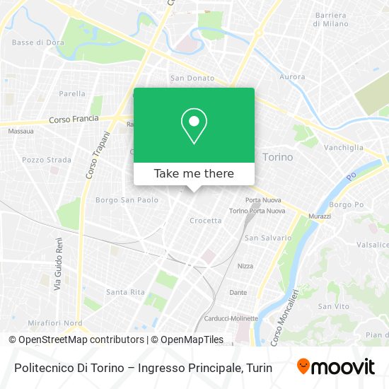 Politecnico Di Torino – Ingresso Principale map