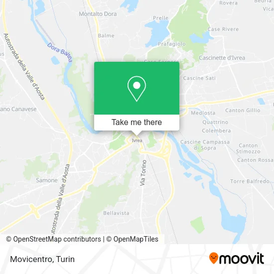 Movicentro map