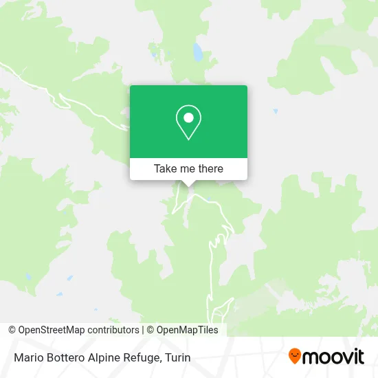 Mario Bottero Alpine Refuge map