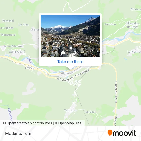Modane map