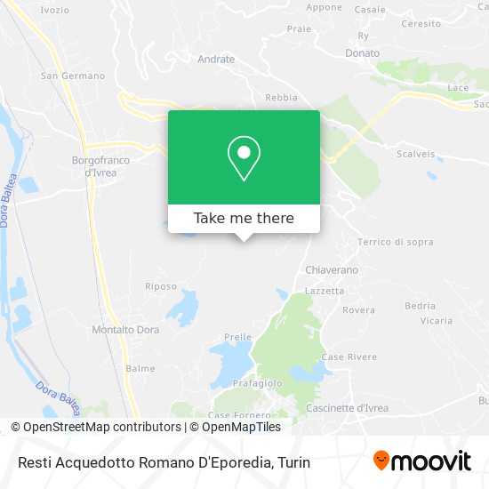 Resti Acquedotto Romano D'Eporedia map