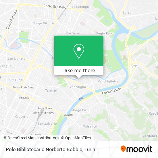 Polo Bibliotecario Norberto Bobbio map