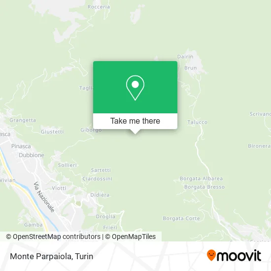 Mount Parpaiola map