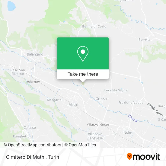 Cimitero Di Mathi map