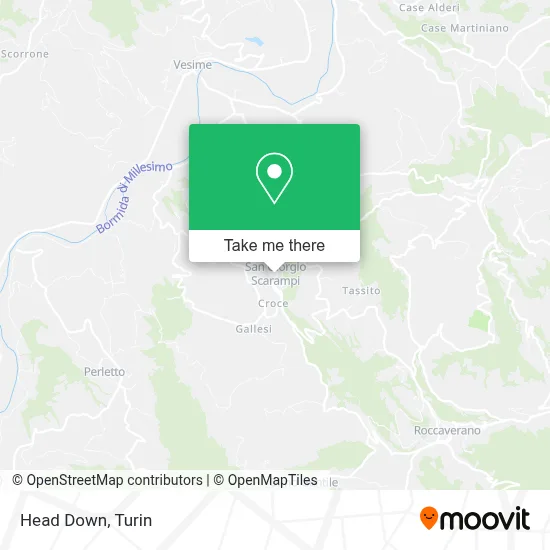 Head Down map