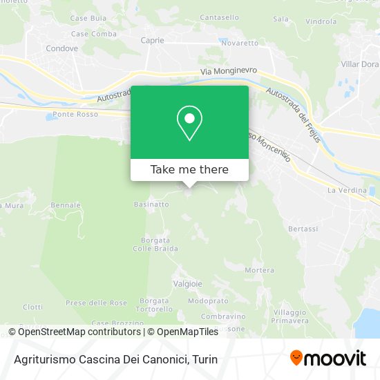 Agriturismo Cascina Dei Canonici map