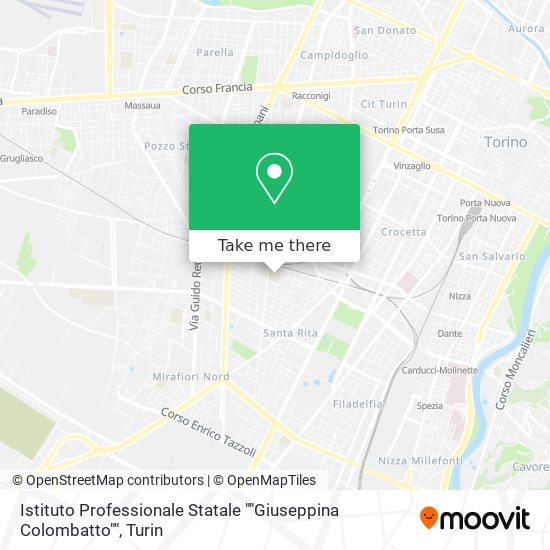 Istituto Professionale Statale ""Giuseppina Colombatto"" map