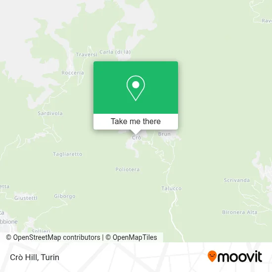Colle Del Cro' map