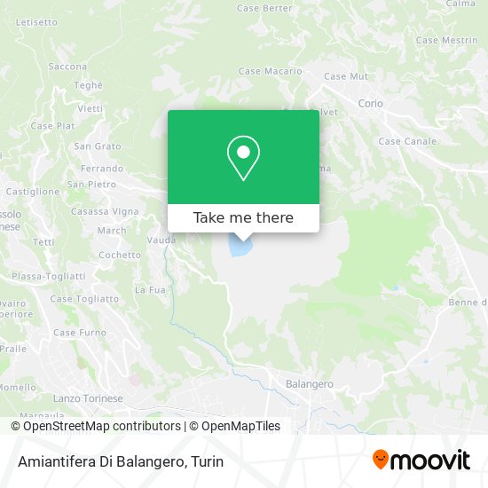 Amiantifera Di Balangero map
