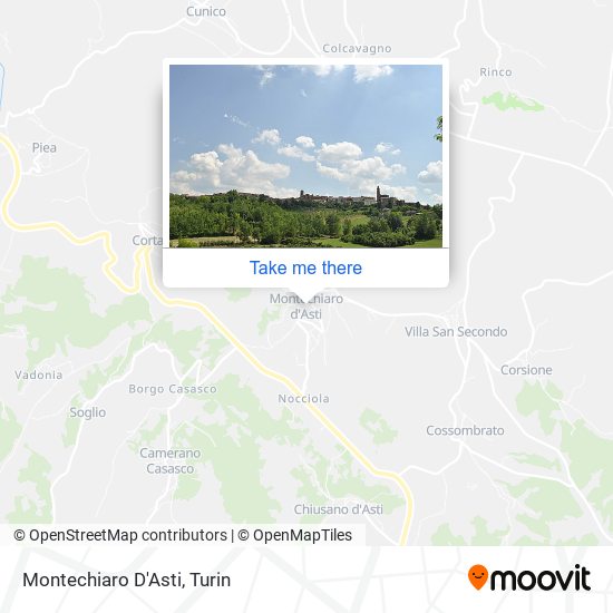Montechiaro D'Asti map