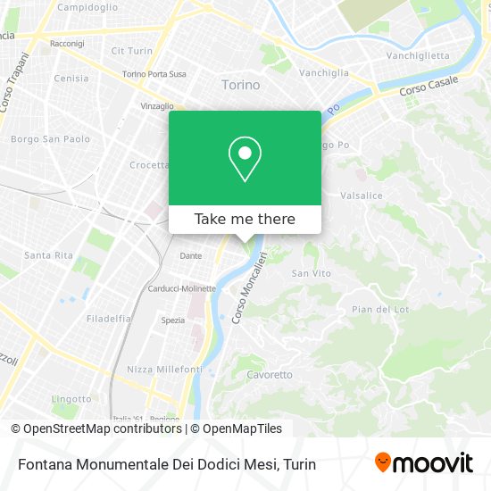 Fontana Monumentale Dei Dodici Mesi map