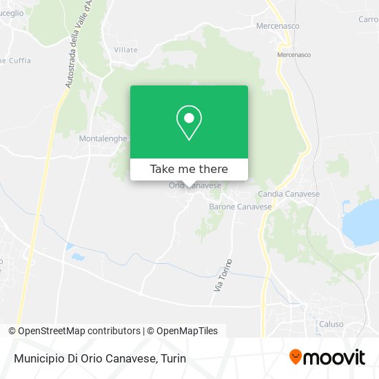 Municipio Di Orio Canavese map