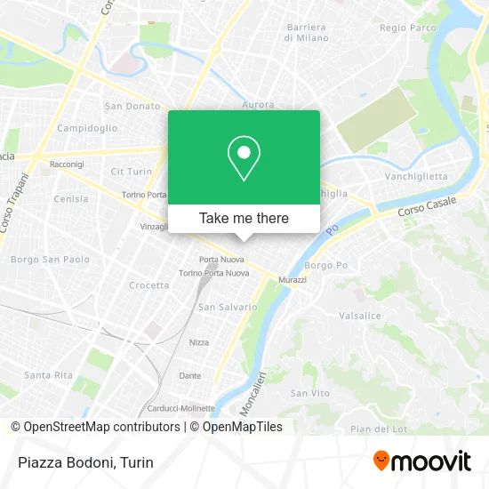 Piazza Bodoni map
