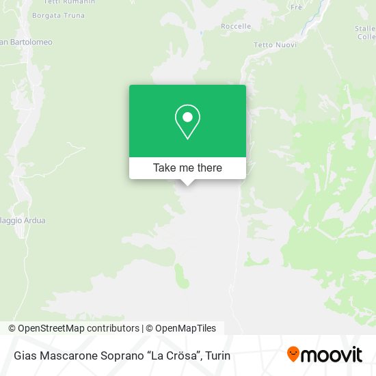 Gias Mascarone Soprano “La Crösa” map