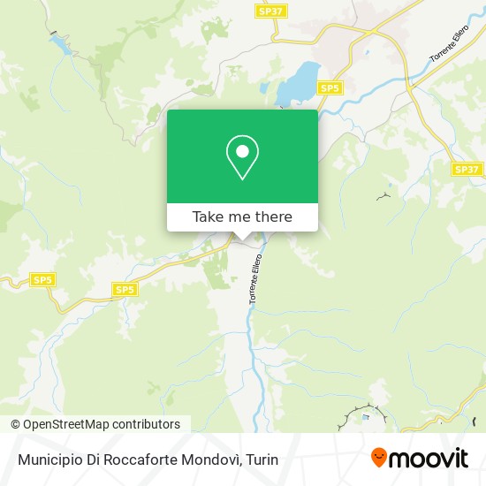 Municipio Di Roccaforte Mondovì map