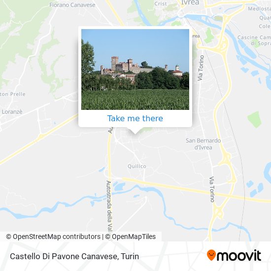 Castello Di Pavone Canavese map
