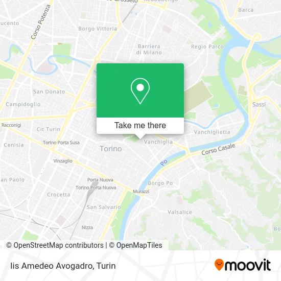 Iis Amedeo Avogadro map