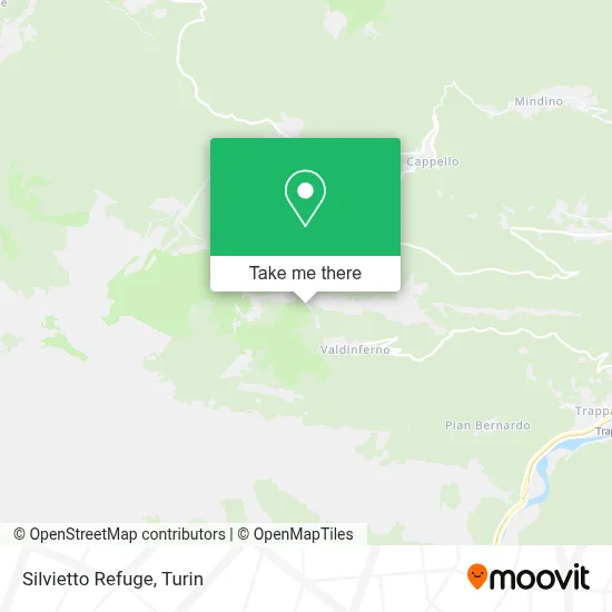 Silvietto Refuge map