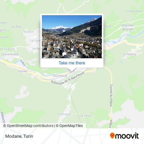 Modane map