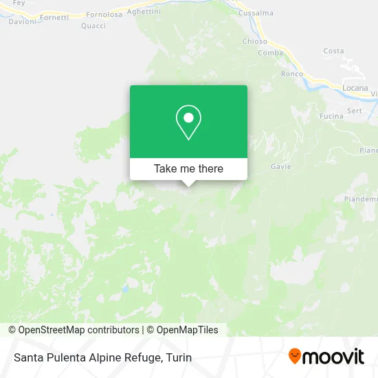 Santa Pulenta Alpine Refuge map