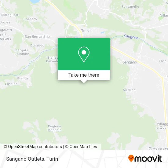Sangano Outlets map