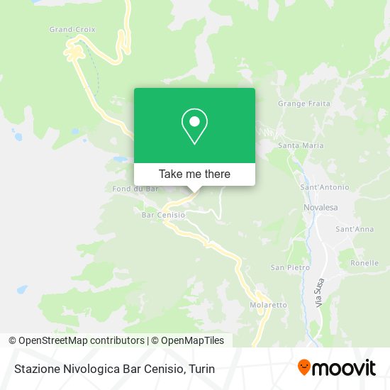 Stazione Nivologica Bar Cenisio map