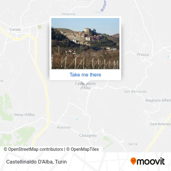Castellinaldo d'Alba map