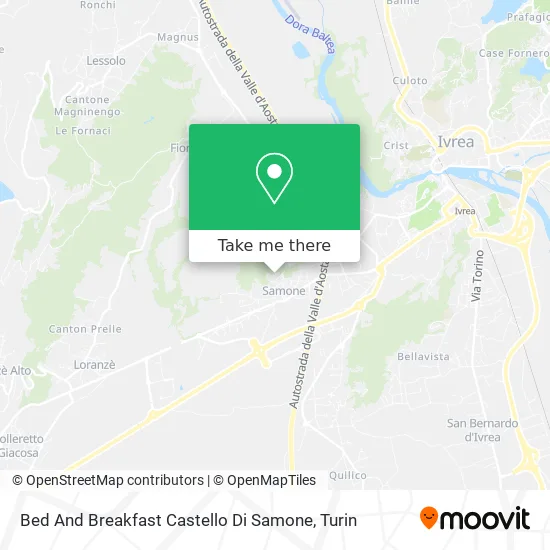 Castello di Samone Bed and Breakfast map