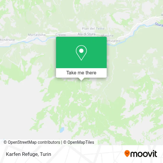 Karfen Refuge map