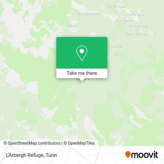 L'Arbergh Refuge (Palanfre) map