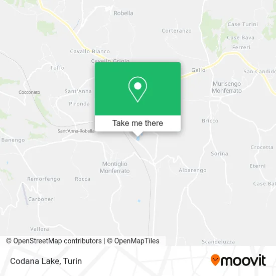 Codana Lake map