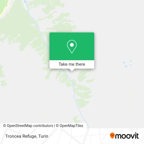Troncea Refuge map