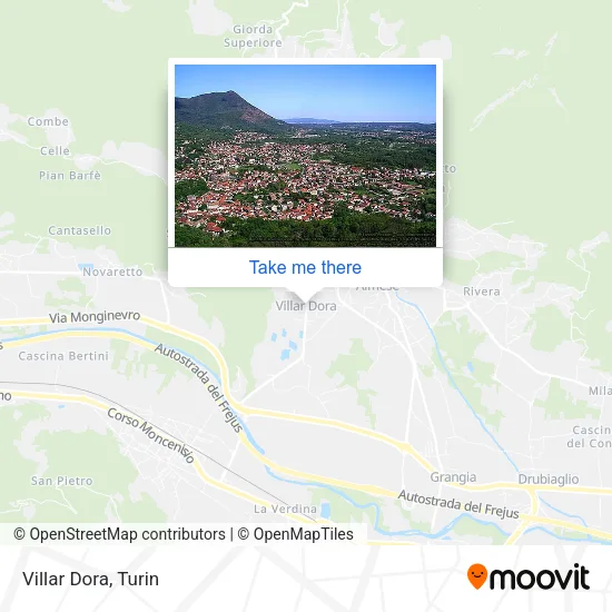 Villar Dora map