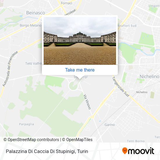 Palazzina Di Caccia Di Stupinigi map